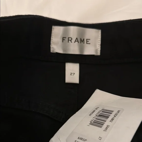 Frame Denim Black “The Arrow” Jeans